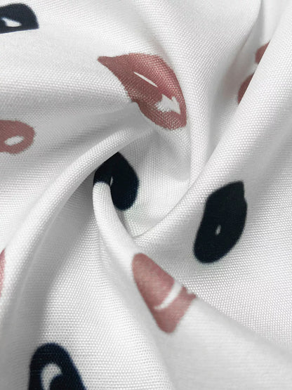 Printed Button-Down Long Sleeve Shirt
