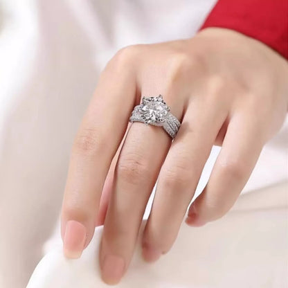 3 Carat Moissanite 925 Sterling Silver Ring