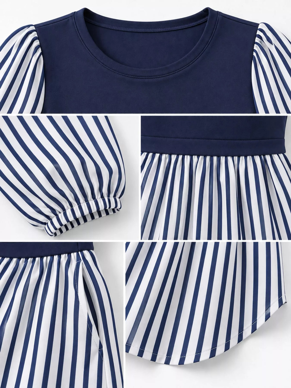 Full Size Striped Long Sleeve Blouse Plus Size