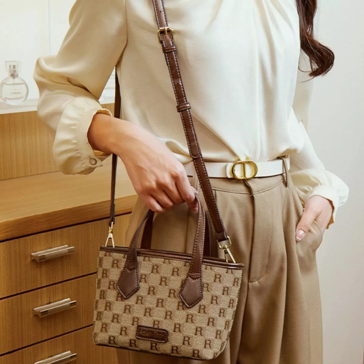 Vintage Monogram Crossbody Bag