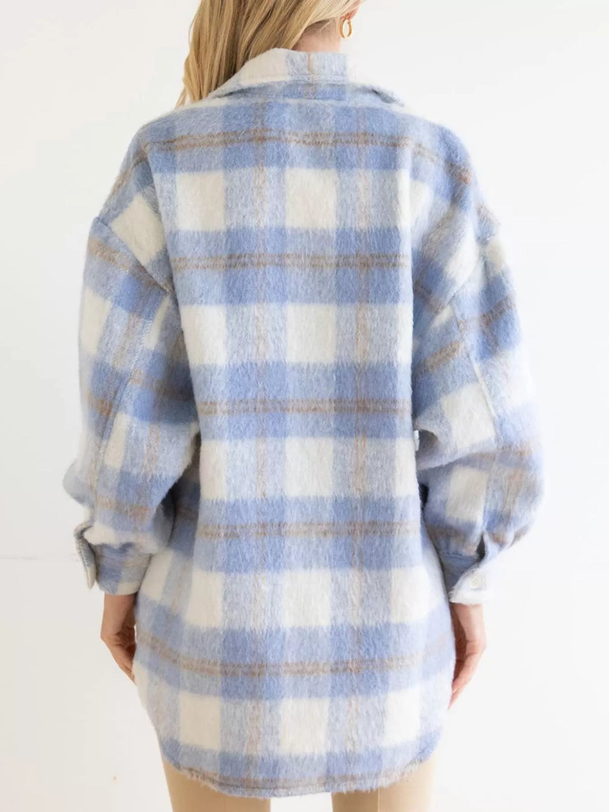 Plaid Button-Down Jacket