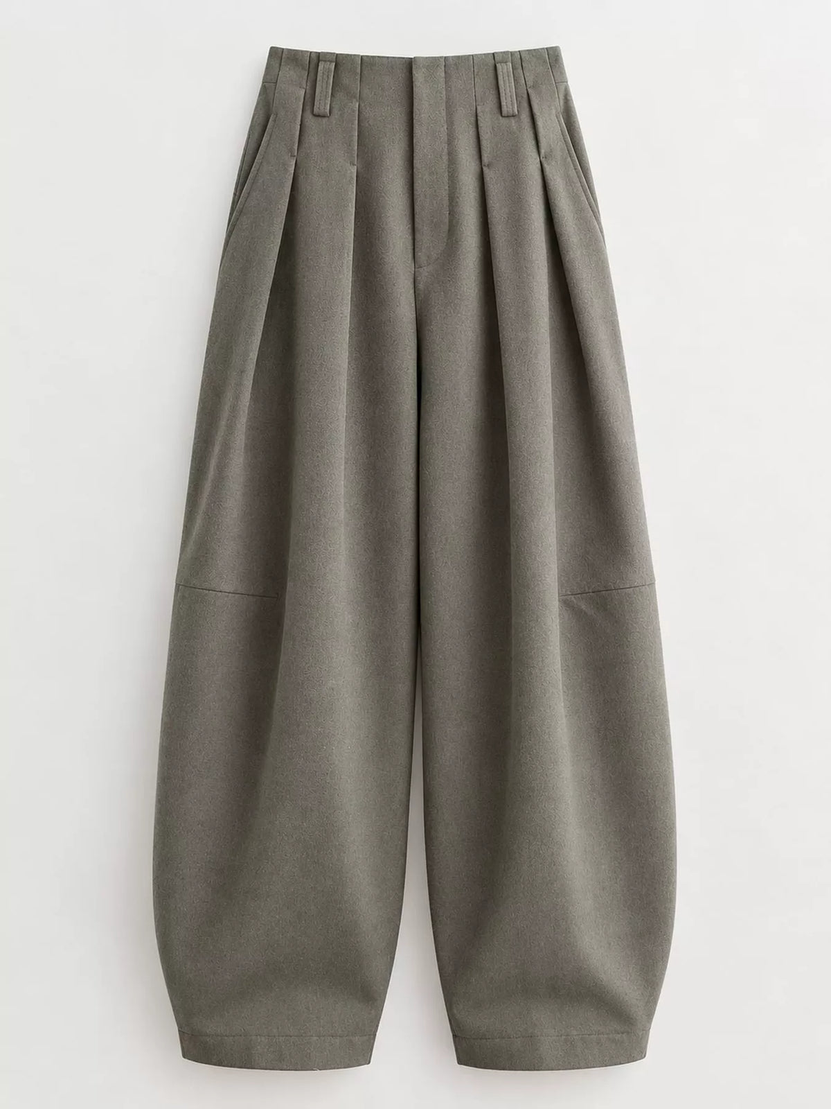 Pleated Wide-Leg Pants