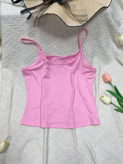 Solid Color Scoop Neck Cami