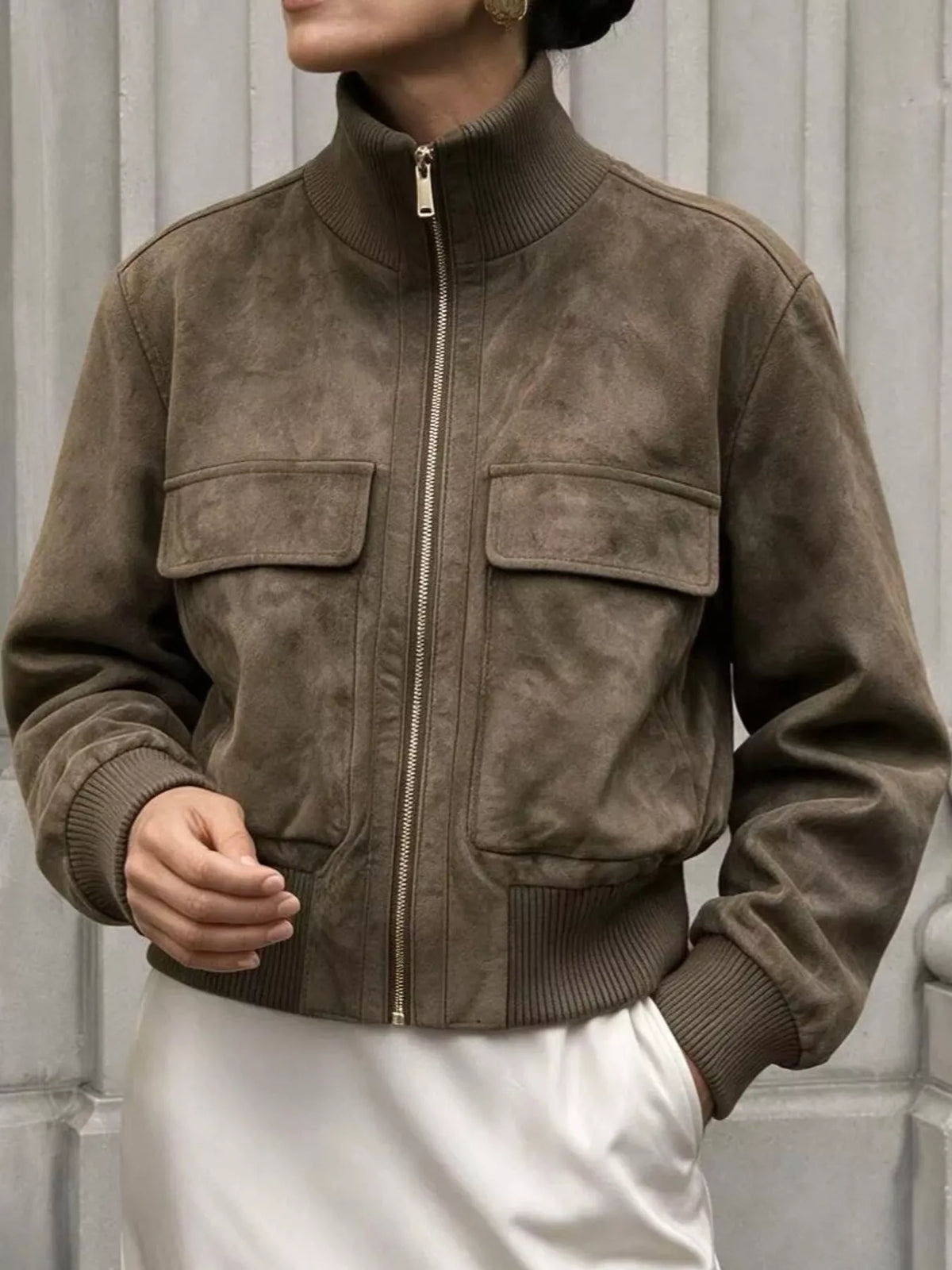 Zip Up Long Sleeve Jacket