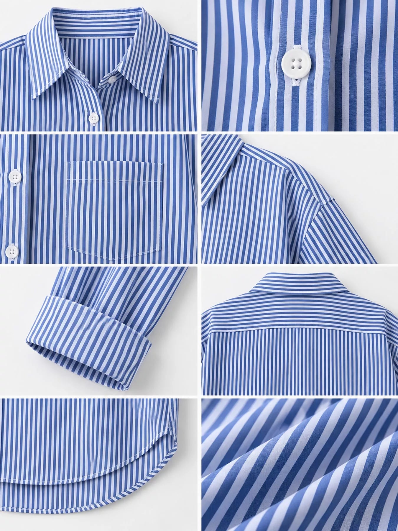 Full Size Striped Button-Down Long Sleeve Shirt Plus Size