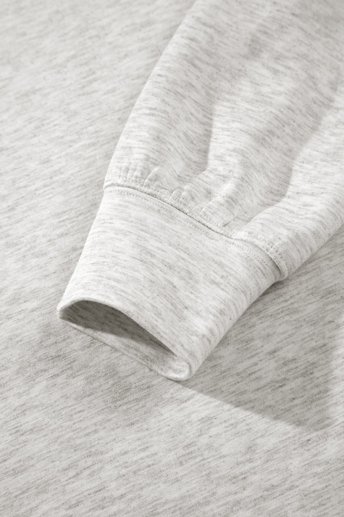 Light Grey Solid Color Zip Front Jacket Style Sweatshirt