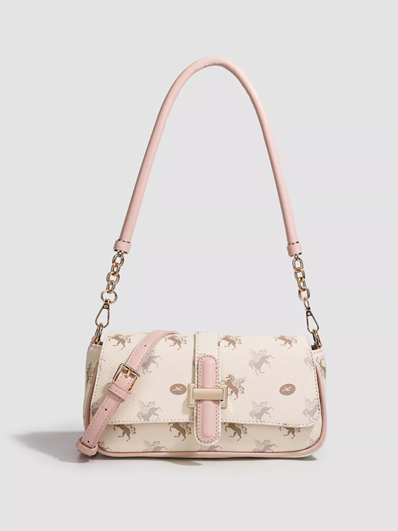 Pegasus Print Shoulder Bag