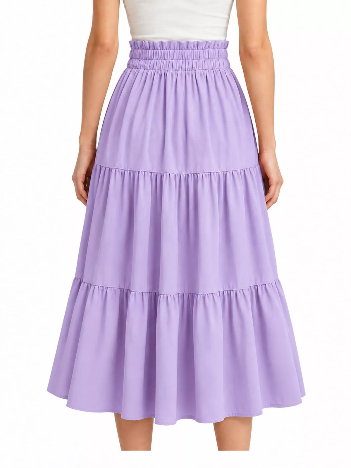 Tiered Midi Skirt