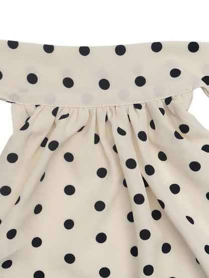 Polka Dot Halter Neck Mini Dress