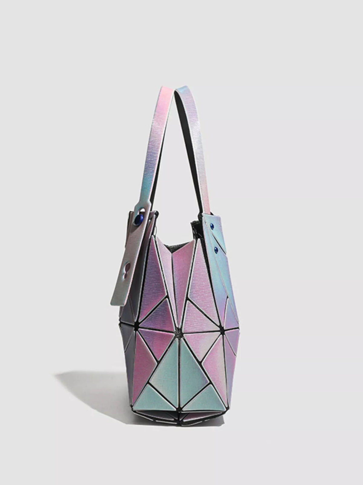 Geometric Iridescent Shoulder Bag