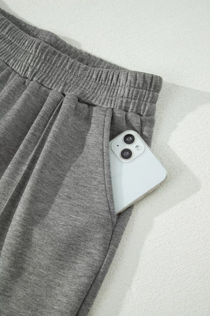 Half Zip Polo Tee Casual Pant Set