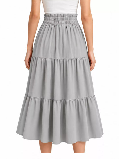 Tiered Midi Skirt