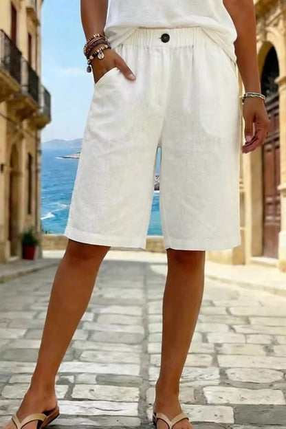 Elastic Waist Shorts