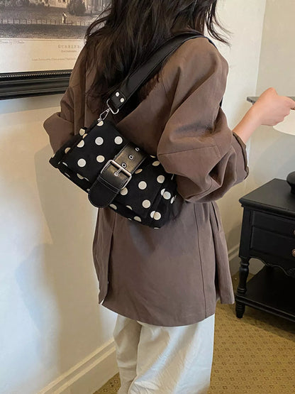 Vintage Polka Dot Shoulder Bag