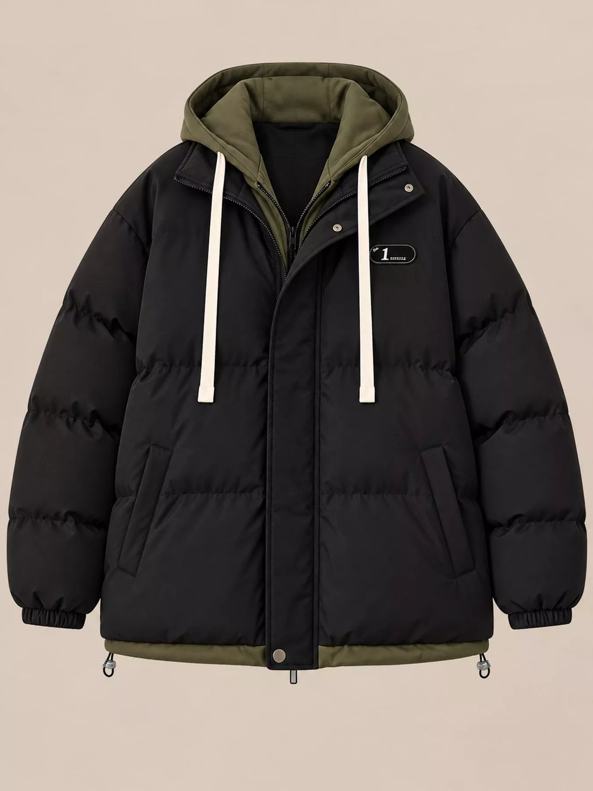 Zip Up Hooded Puffer Outerwear