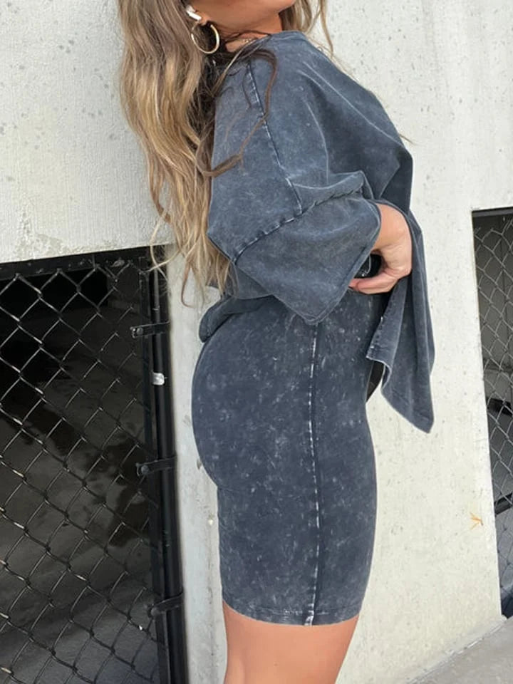 Women's Casual Washed Set