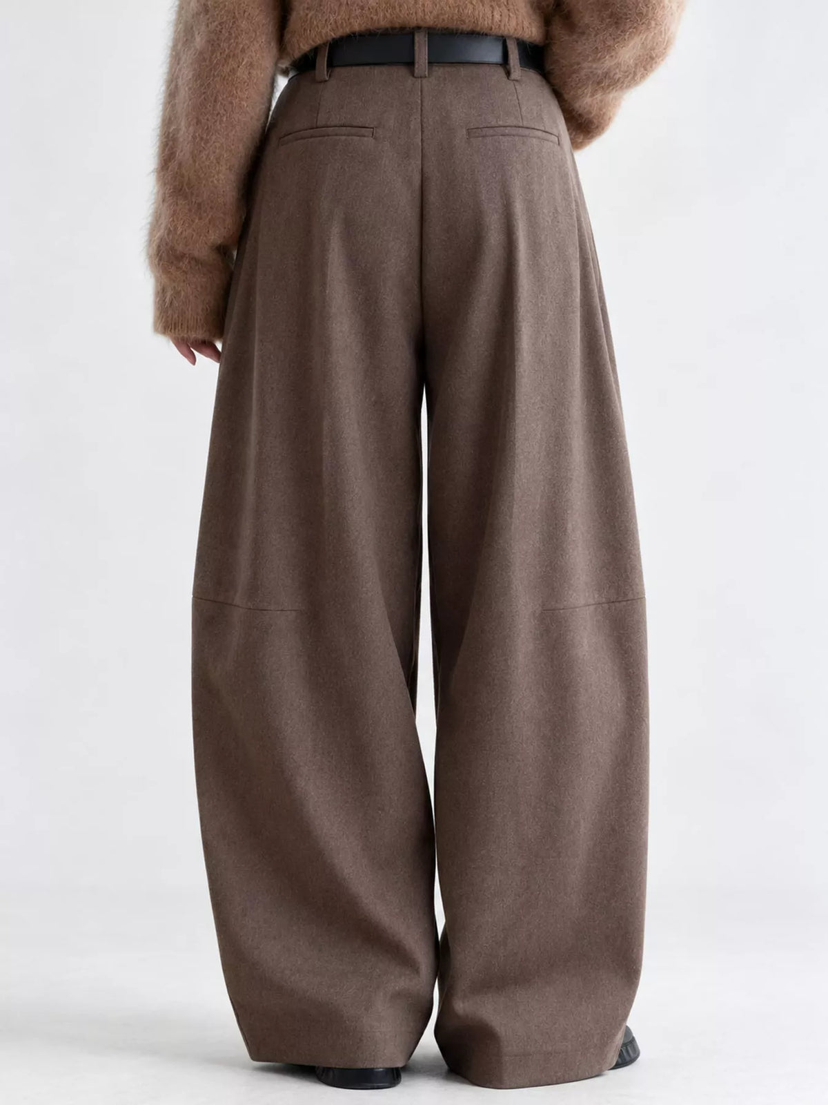Pleated Wide-Leg Pants