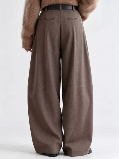Pleated Wide-Leg Pants