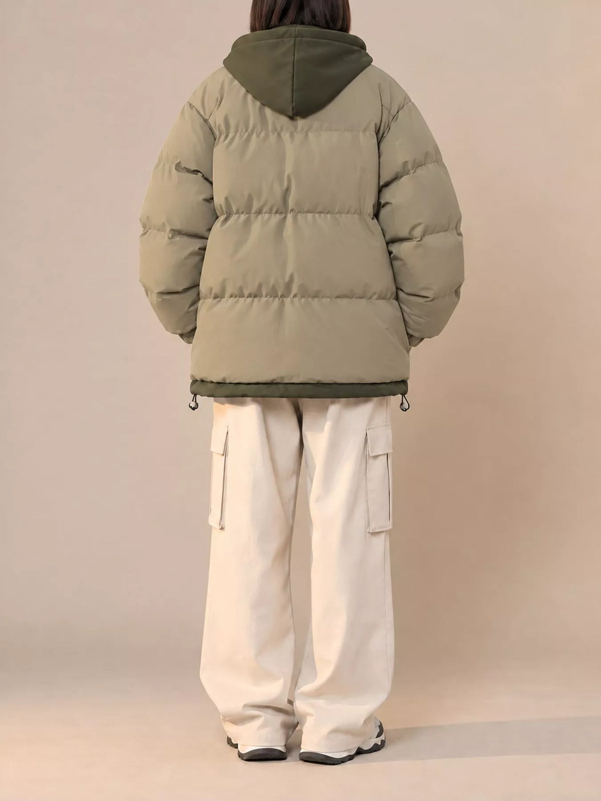 Zip Up Hooded Puffer Outerwear