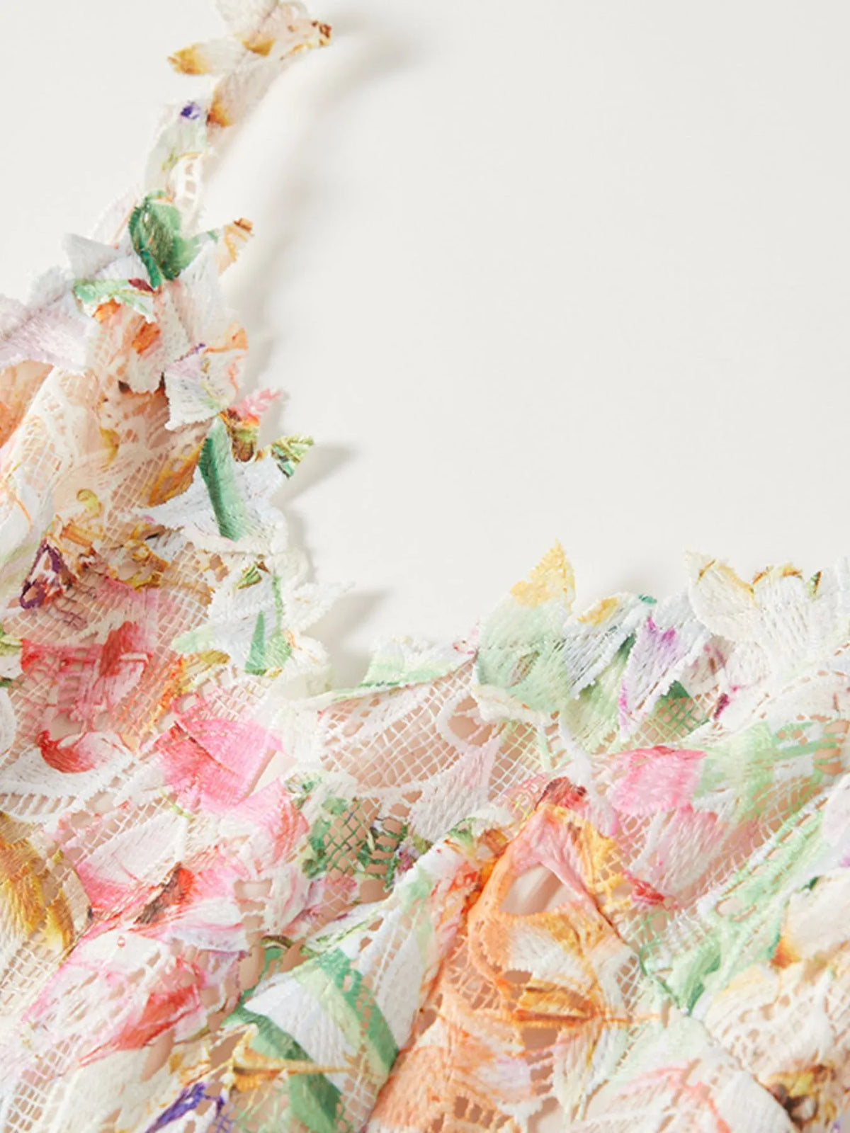 Floral Lace Sleeveless V-Neck Midi Dress