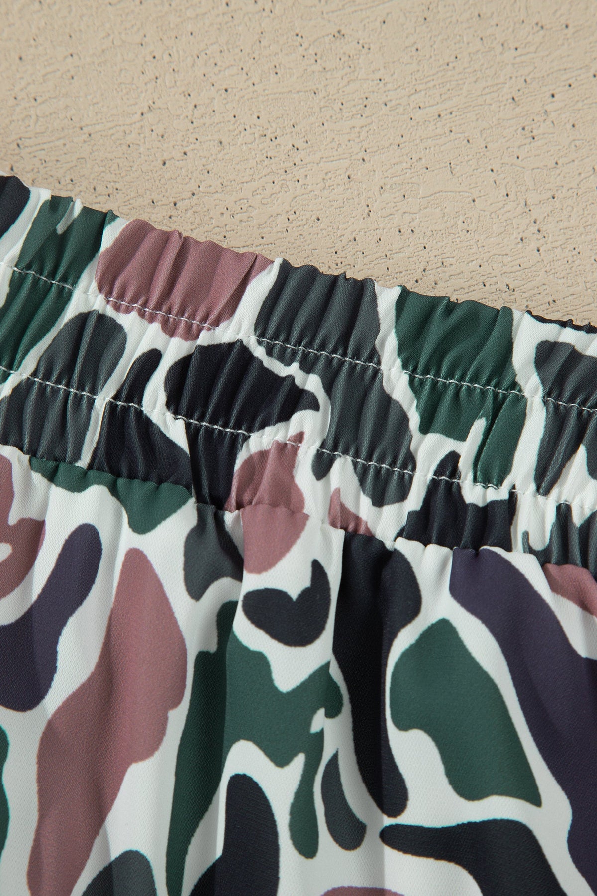 Multicolour Camouflage Print Athletic Lined Shorts
