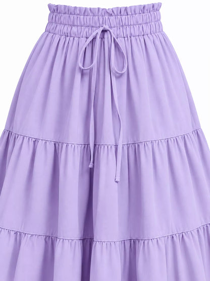 Tiered Midi Skirt
