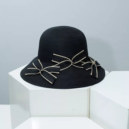 Bowknot Straw Sun Hat