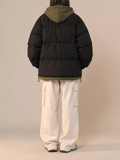 Zip Up Hooded Puffer Outerwear