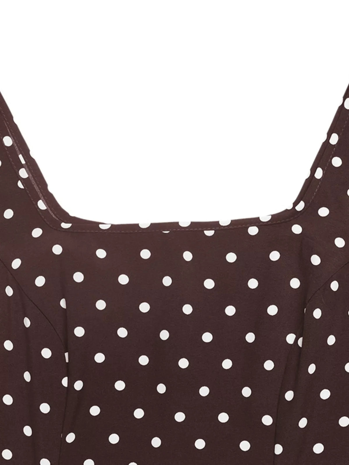 Polka Dot Sleeveless Maxi Dress