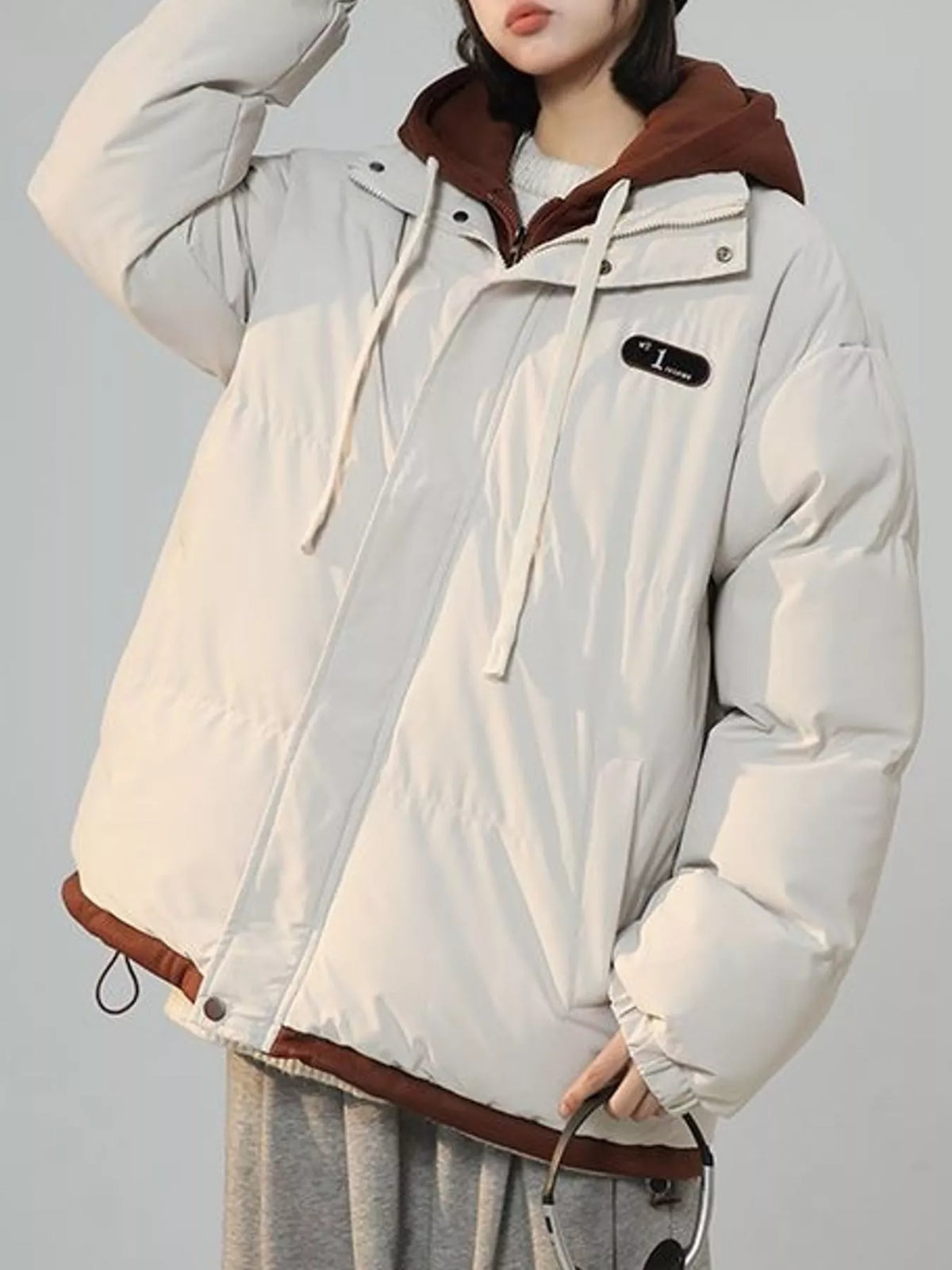 Zip Up Hooded Puffer Outerwear