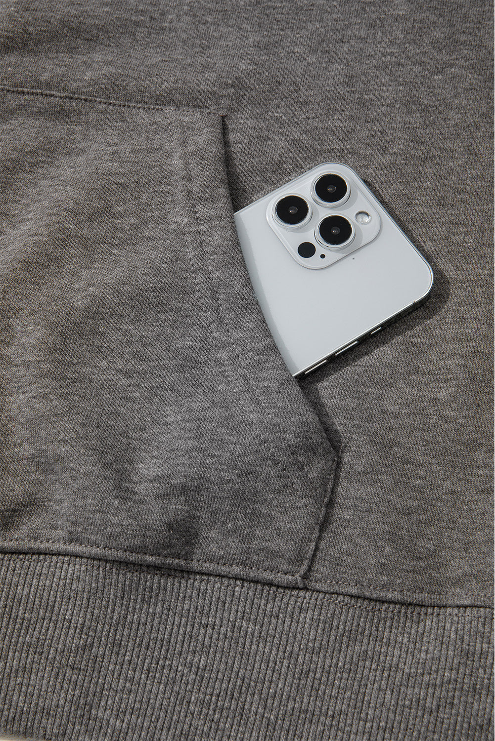 Dark Grey Cute Halloween Ghost Print Mineral Wash Oversize Hoodie