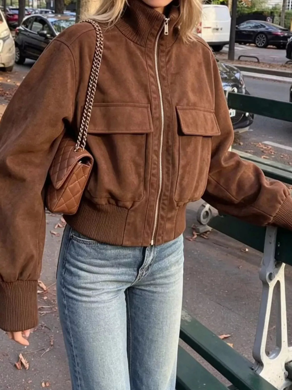 Zip Up Long Sleeve Jacket