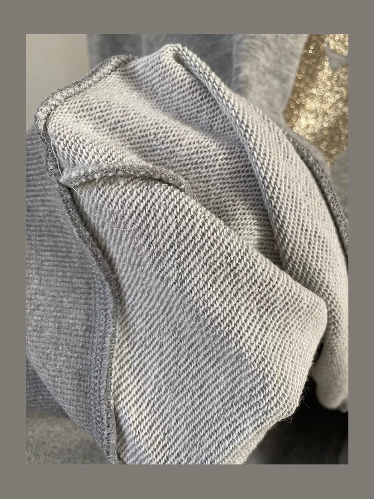 Mock Neck Dropped Shoulder Sweatshirt