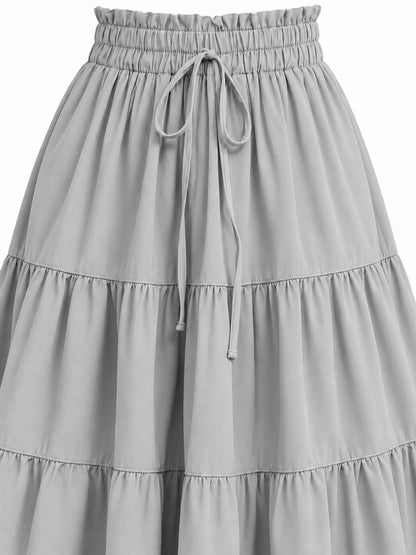 Tiered Midi Skirt