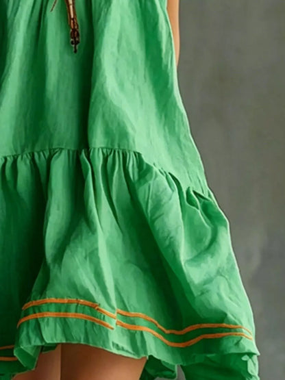 Full Size Sleeveless Tiered Mini Dress Plus Size