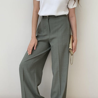 Elegant women's patchwork blazer with stand-up collar and trousers